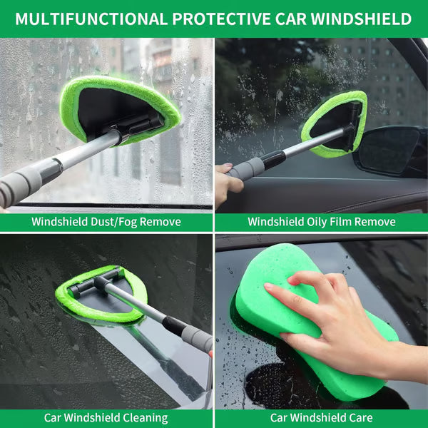 🔥Last Day 50% OFF🔥 Microfiber Car Windshield Cleaning Tool with Extendable Handle