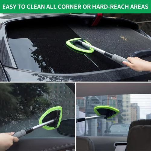 🔥Last Day 50% OFF🔥 Microfiber Car Windshield Cleaning Tool with Extendable Handle
